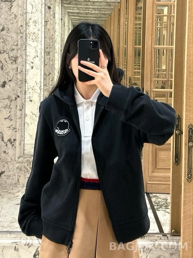 몽클레어 몽클레어 패치 로고 집업 후드 상세 이미지