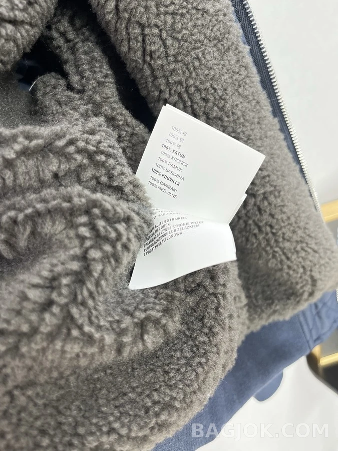 미우미우 미우미우 퀼팅 양털카라 자켓 상세 이미지