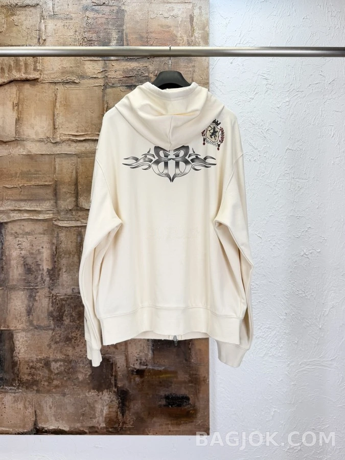 발렌시아가 발렌시아가 타투 프린트 집업 후드 상세 이미지