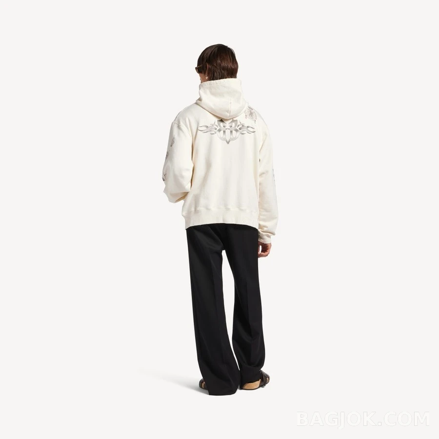 발렌시아가 발렌시아가 타투 프린트 집업 후드 상세 이미지