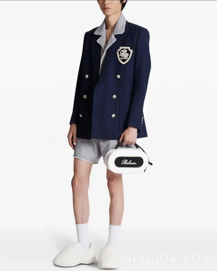  발망 엠블럼 더블 브레스트 블레이저 상세 이미지
