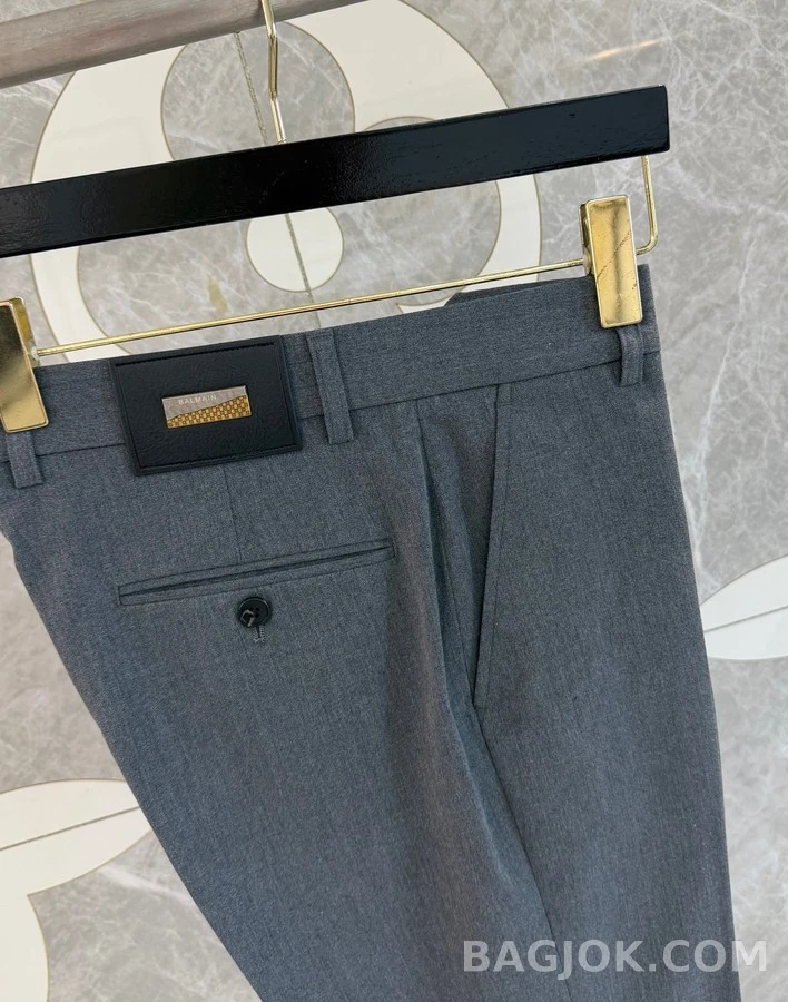  발망 회색 테일러드 팬츠 상세 이미지