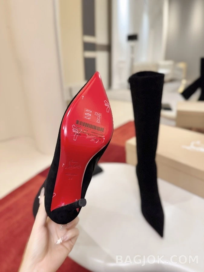  크리스찬루부탱 Miss Z 스웨이드 롱 부츠 상세 이미지