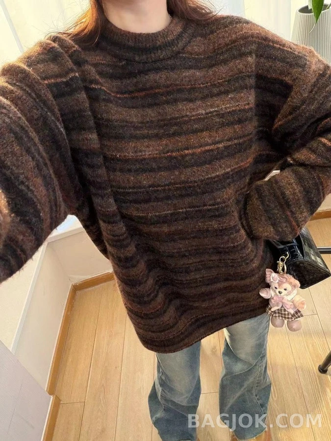 보테가베네타 보테가 베네타 스트라이프 니트 스웨터 상세 이미지