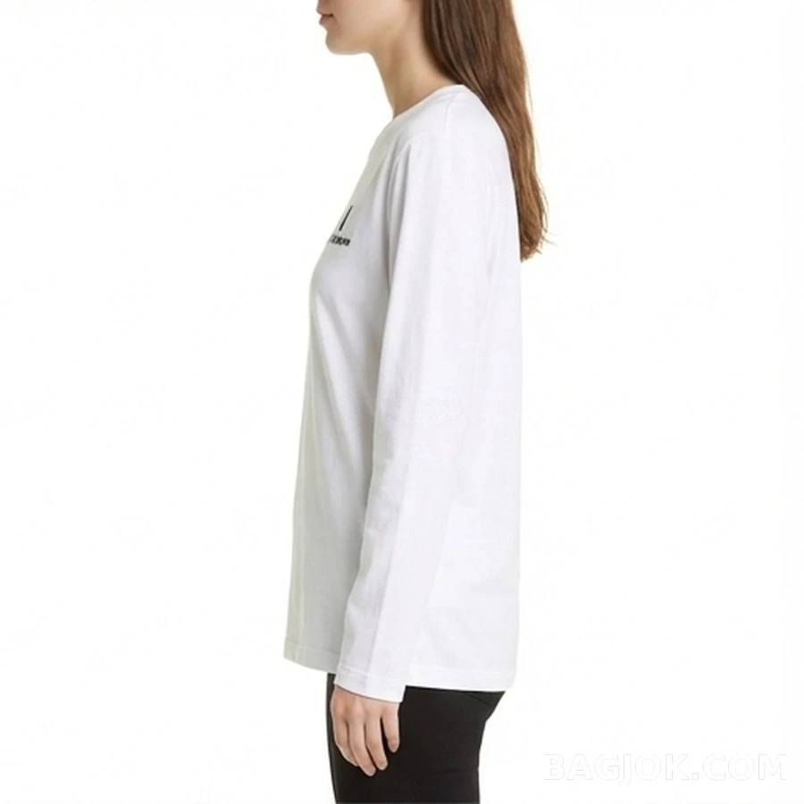 생로랑 생로랑 2025FW 자수 로고 긴팔 티셔츠 상세 이미지