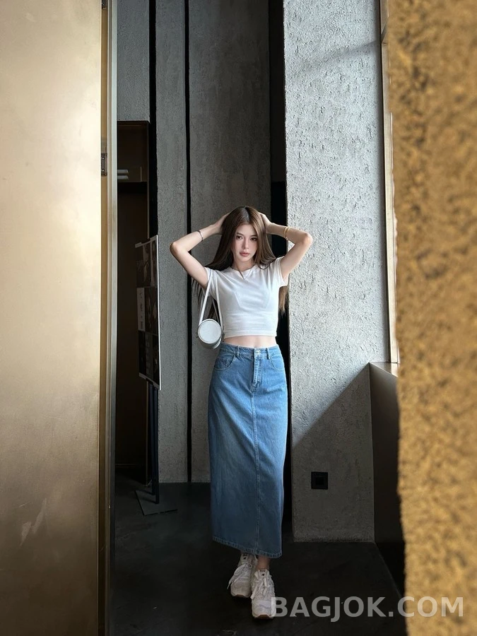 샤넬 샤넬 더블 C 데님 스커트 상세 이미지
