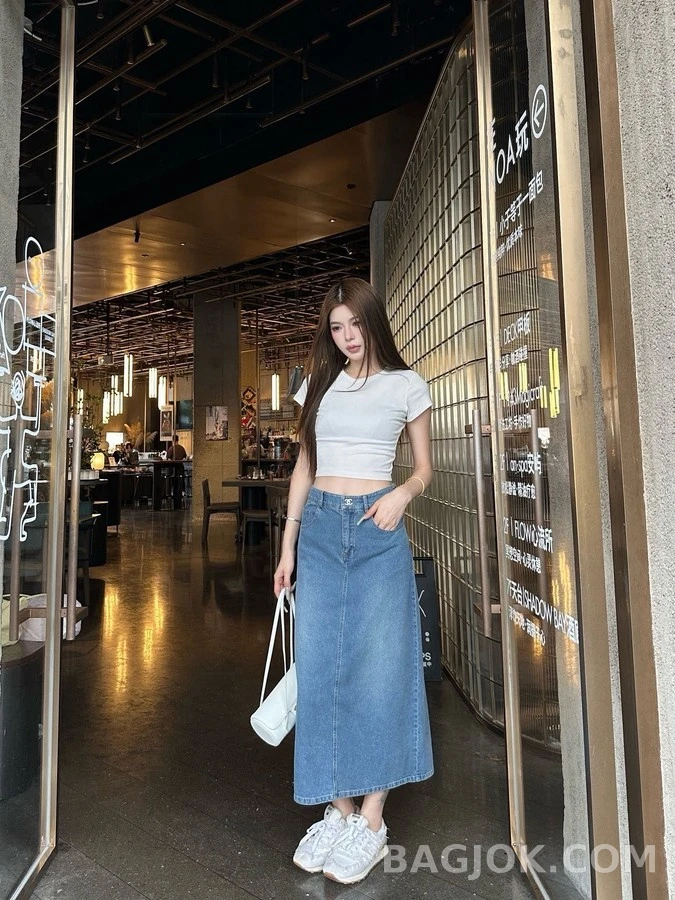샤넬 샤넬 더블 C 데님 스커트 상세 이미지
