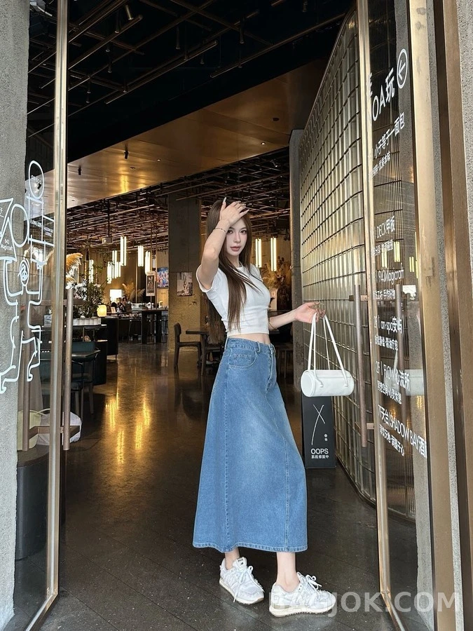 샤넬 샤넬 더블 C 데님 스커트 상세 이미지
