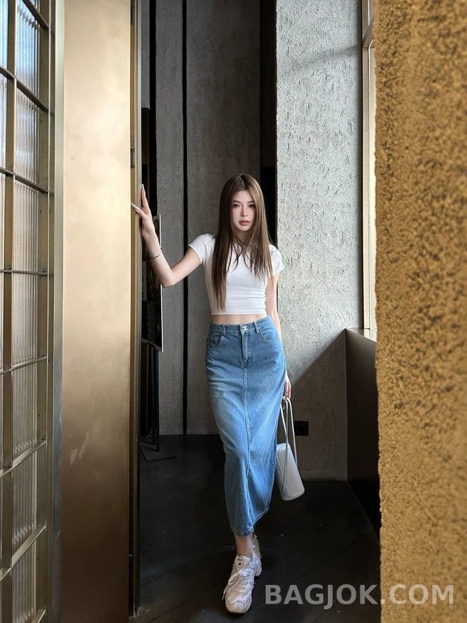 샤넬 샤넬 더블 C 데님 스커트 상세 이미지