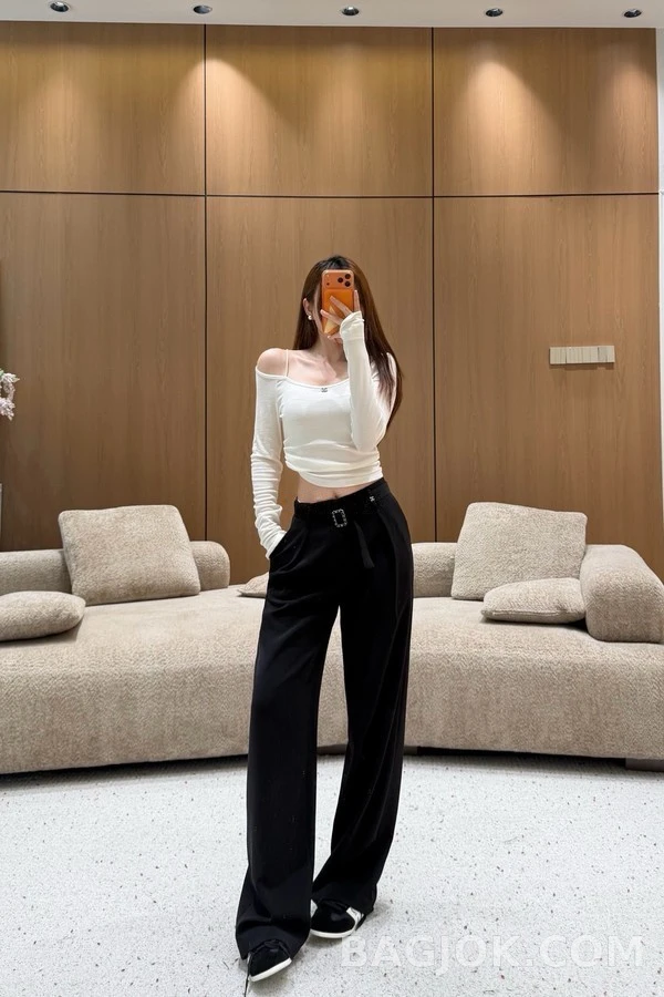 샤넬 샤넬 더블 C 로고 와이드 팬츠 상세 이미지