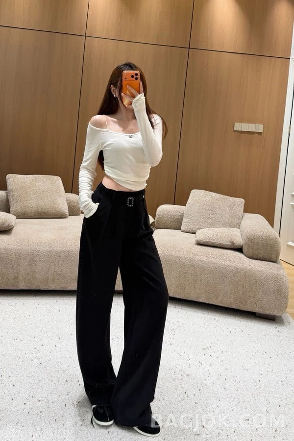 샤넬 샤넬 더블 C 로고 와이드 팬츠 상세 이미지