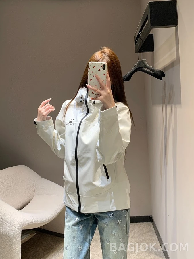 샤넬 샤넬 방풍 방수 후드 집업 상세 이미지