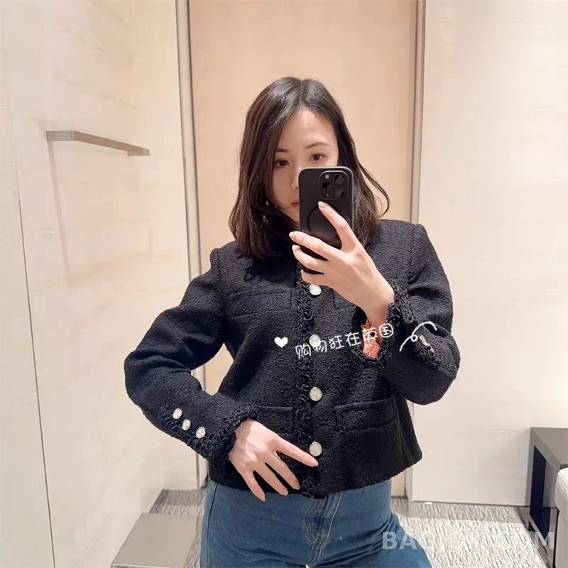 샤넬 샤넬 트위드 라운드넥 자켓 상세 이미지