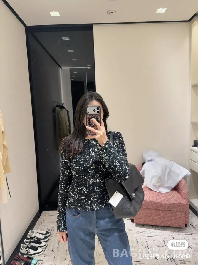 샤넬 샤넬 트위드 라운드넥 자켓 상세 이미지