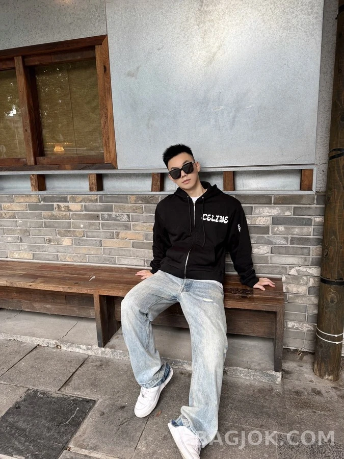 셀린느 셀린느 레터링 집업 후드 상세 이미지