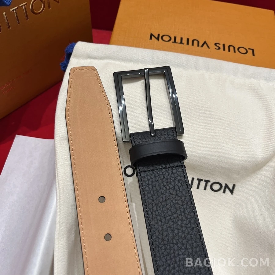 루이비통 루이비통 페블 레더 핀 버클 벨트 상세 이미지