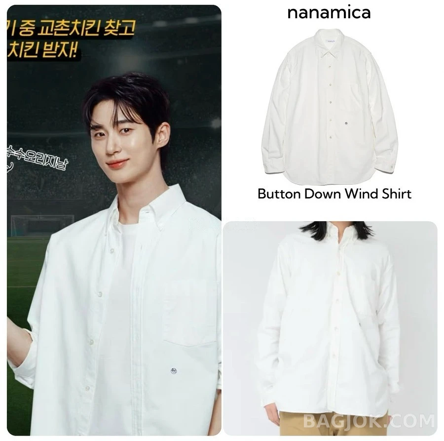 아미 아미 버튼다운 방풍 맨투맨 상세 이미지