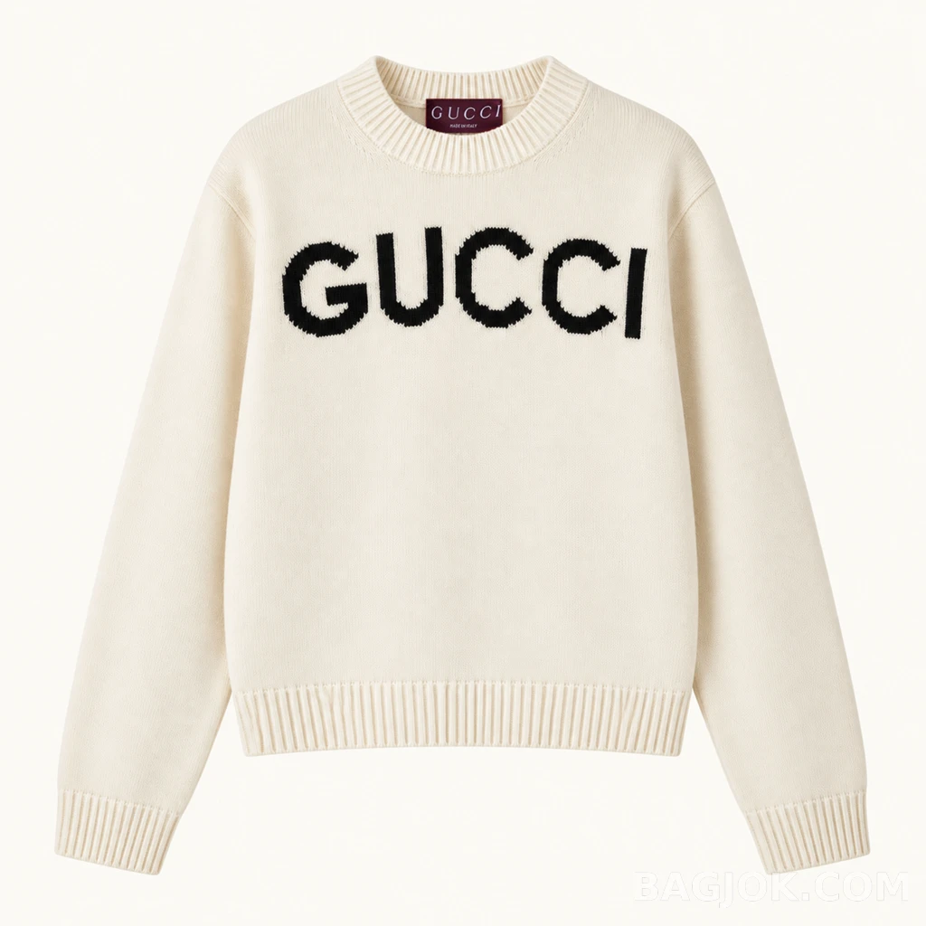 구찌 구찌 레터링 로고 니트 상세 이미지