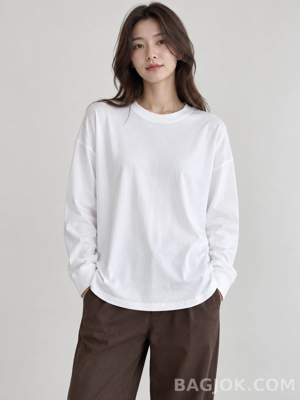 더로우 더로우 Raveena 롱슬리브 티셔츠 상세 이미지