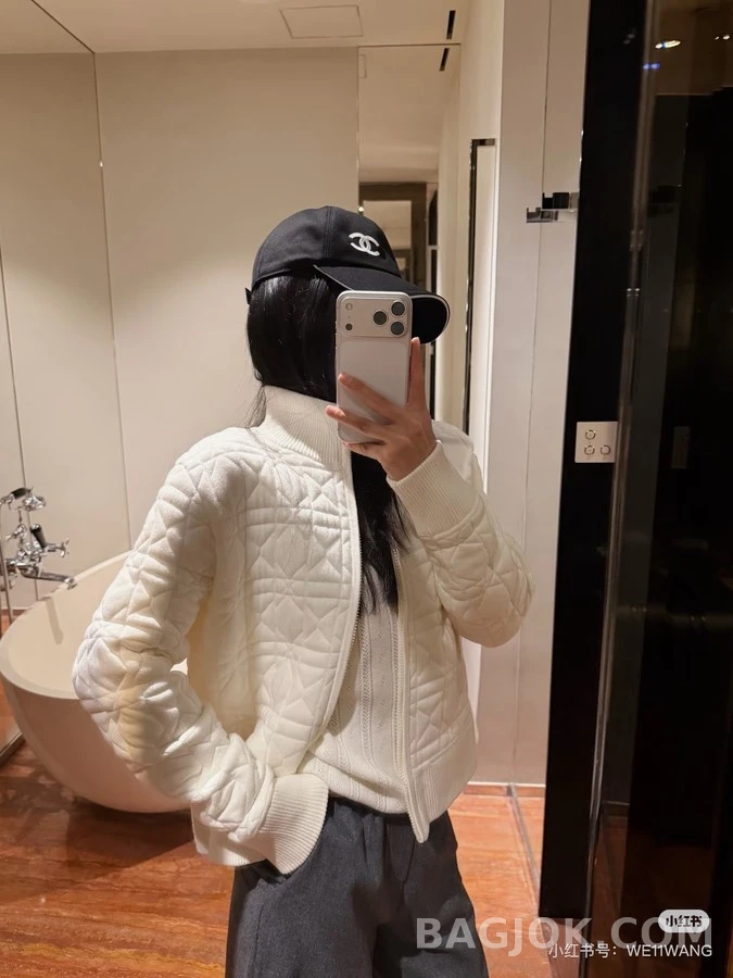 디올 디올 까나쥬 퀼팅 스탠드넥 자켓 상세 이미지