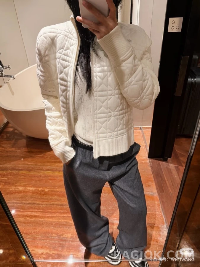 디올 디올 까나쥬 퀼팅 스탠드넥 자켓 상세 이미지