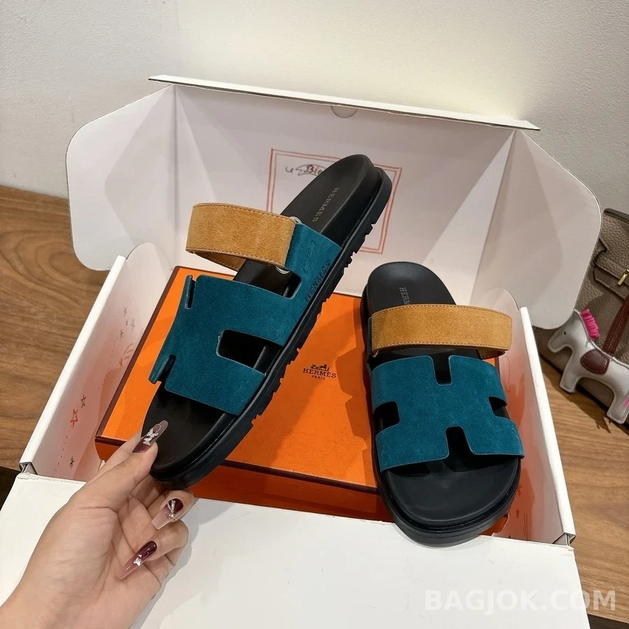에르메스 에르메스 H-로고 투톤 샌들 상세 이미지