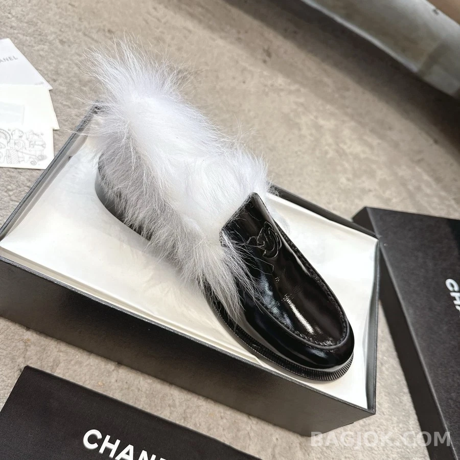 샤넬 샤넬 퍼 장식 로퍼 상세 이미지