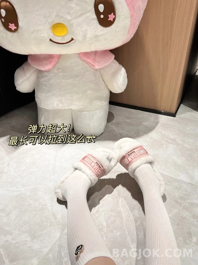 디올 디올 자수 스트라이프 로고 울 슬리퍼 상세 이미지