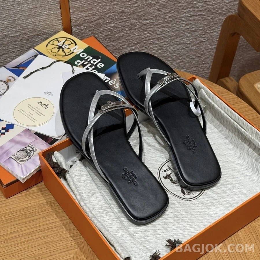 에르메스 에르메스 스트랩 플랫 샌들 상세 이미지
