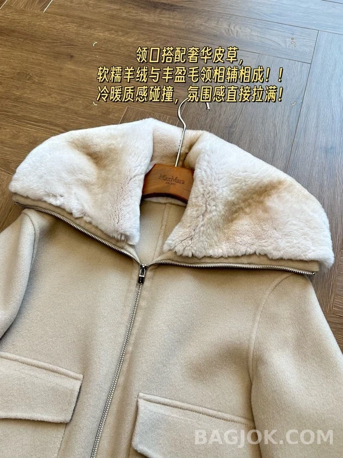 로로피아나 폭스 퍼 카라 캐시미어 자켓 상세 이미지