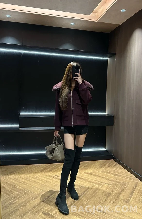  로로피아나 폭스 퍼 카라 캐시미어 자켓 상세 이미지
