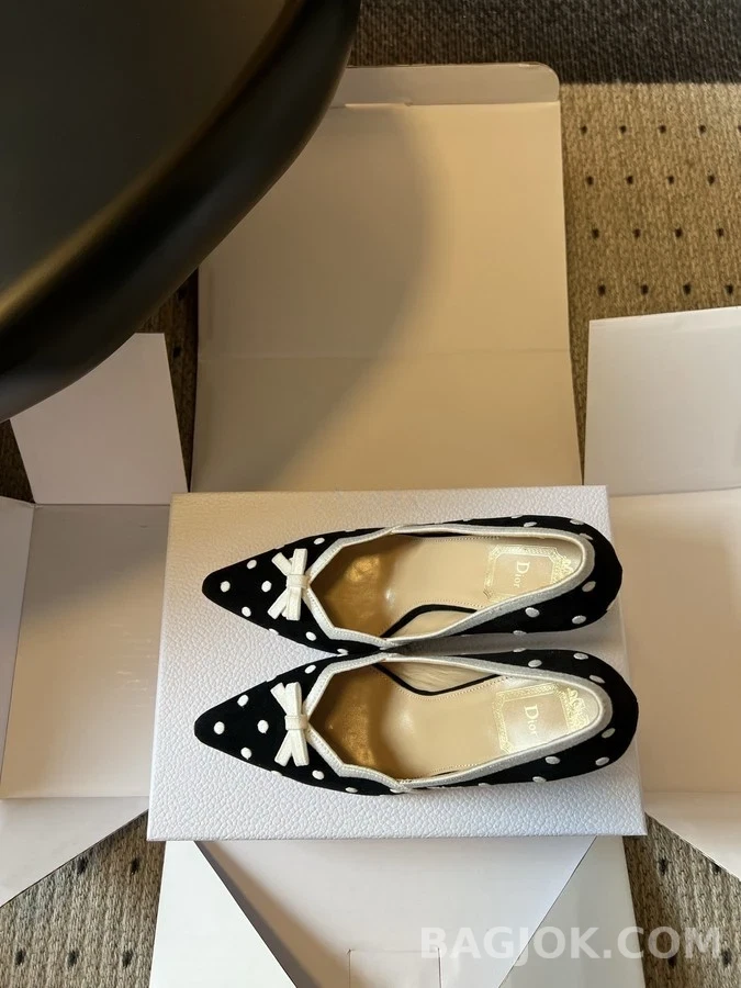 디올 디올 도트 보우 스틸레토 힐 상세 이미지