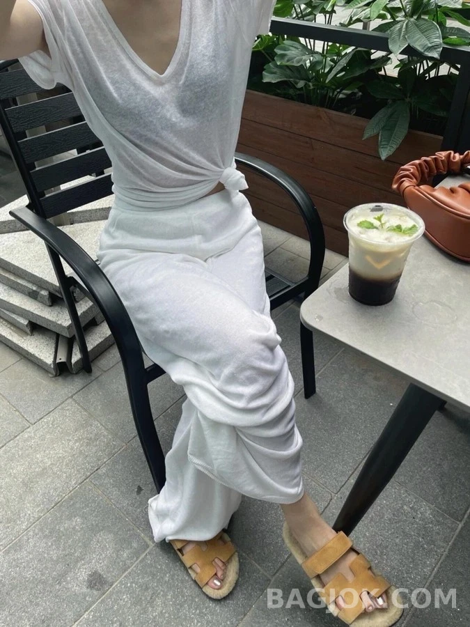 에르메스 에르메스 양털 H 스트랩 슬리퍼 상세 이미지