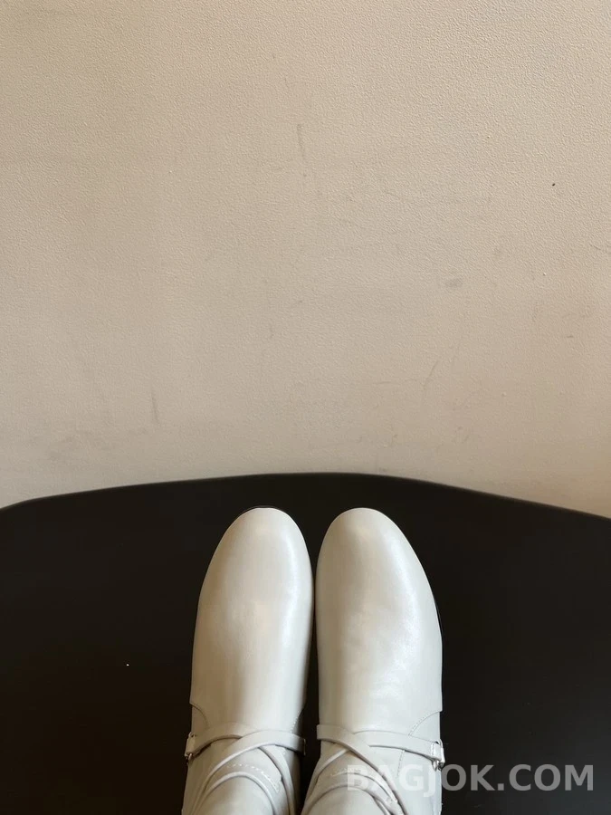 에르메스 에르메스 더블 버클 블록 힐 앵클 부츠 상세 이미지