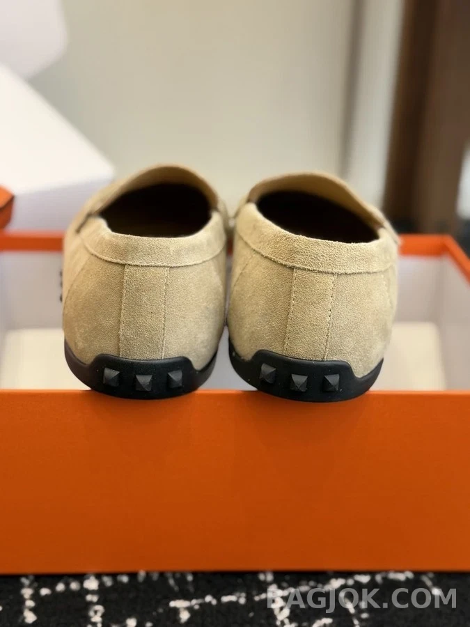 에르메스 에르메스 H 장식 스웨이드 로퍼 상세 이미지