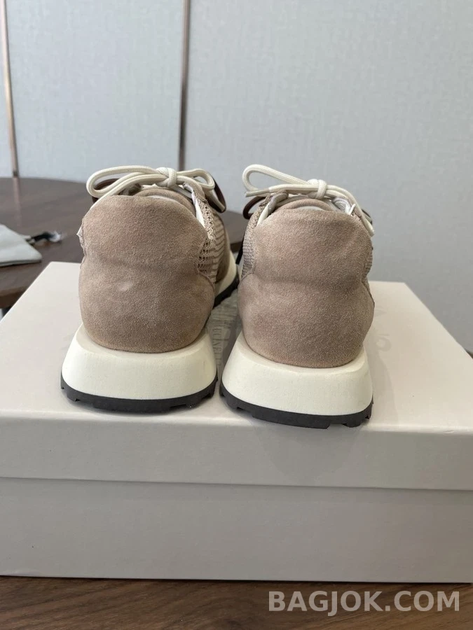  브루넬로 쿠치넬리 메쉬 스웨이드 스니커즈 상세 이미지