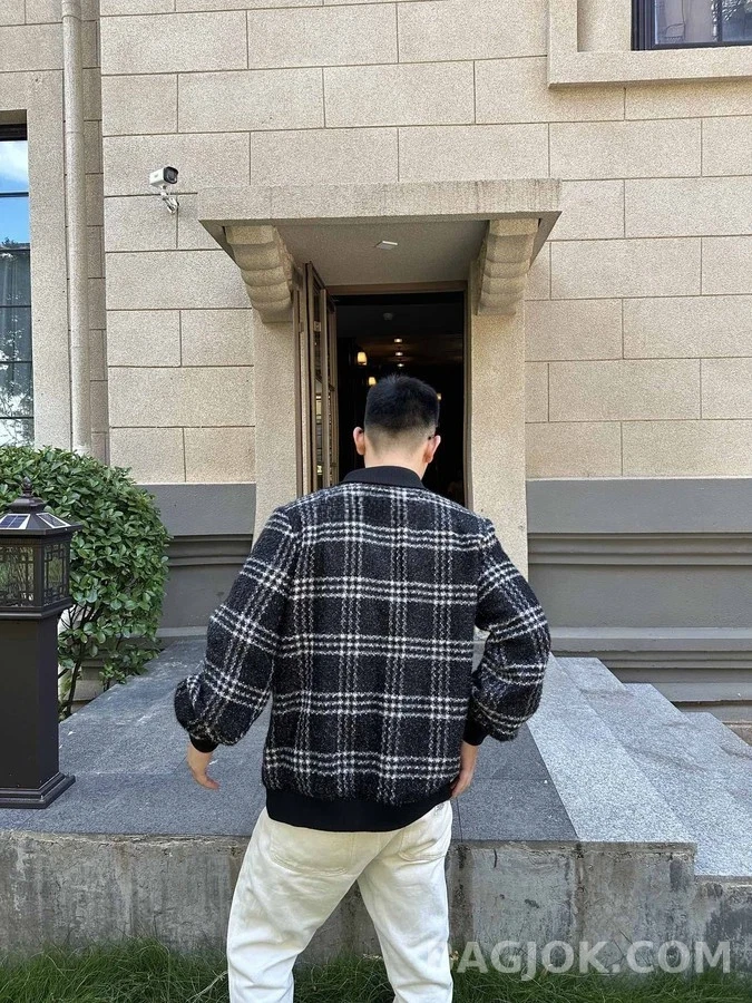 샤넬 샤넬 체크 싱글 브레스트 자켓 상세 이미지