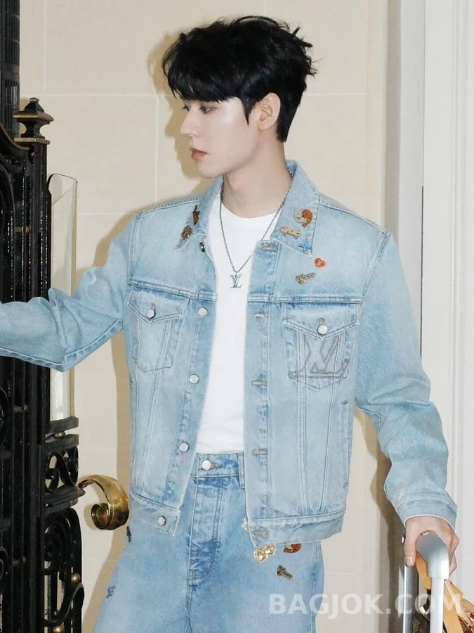 루이비통 루이비통 자수 데님 자켓 상세 이미지