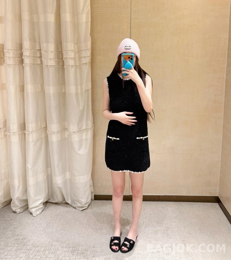샤넬 샤넬 쌍C 크리스탈 버클 슬라이드 샌들 상세 이미지