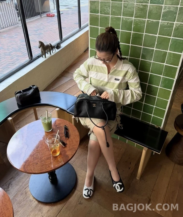 샤넬 샤넬 코코 강봉 퀼팅 플랫 상세 이미지