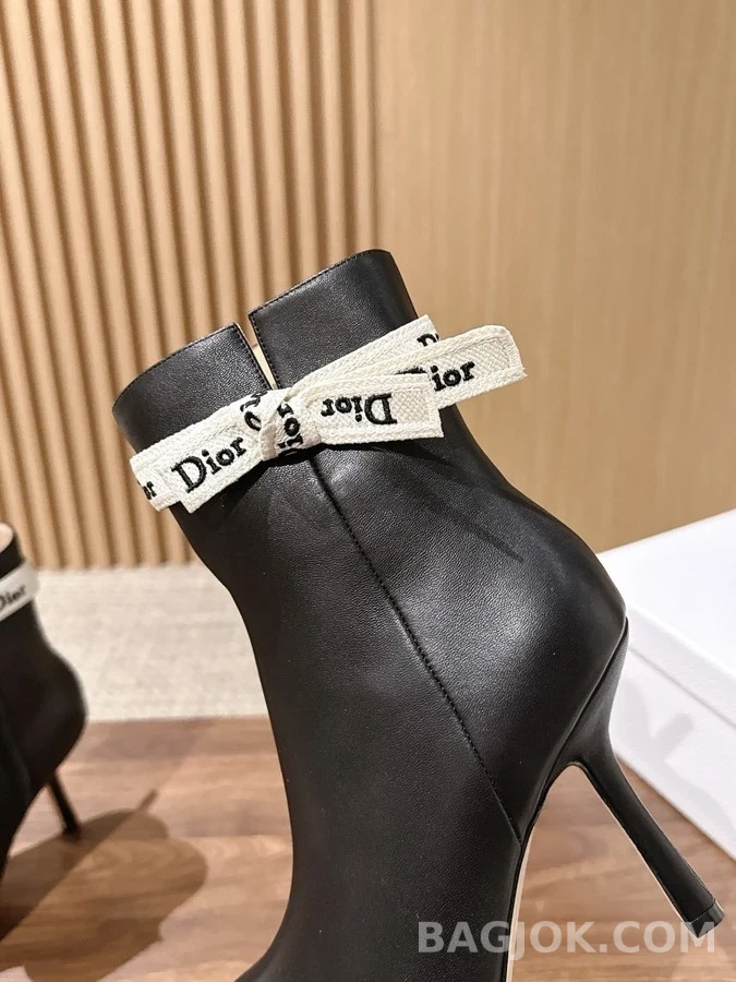 디올 디올 직조 띠 리본 앵클 부츠 상세 이미지