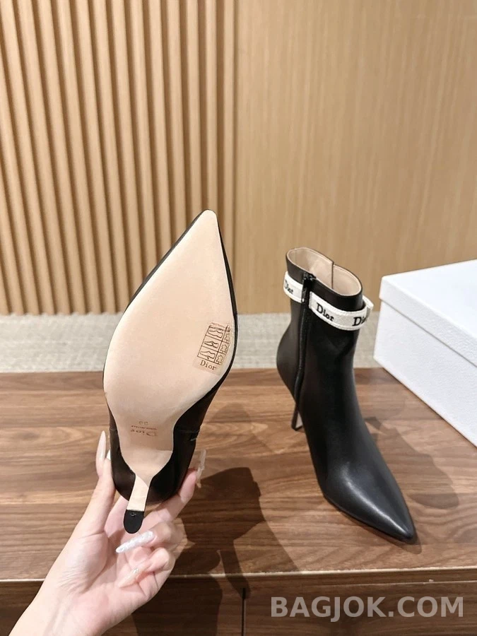 디올 디올 직조 띠 리본 앵클 부츠 상세 이미지