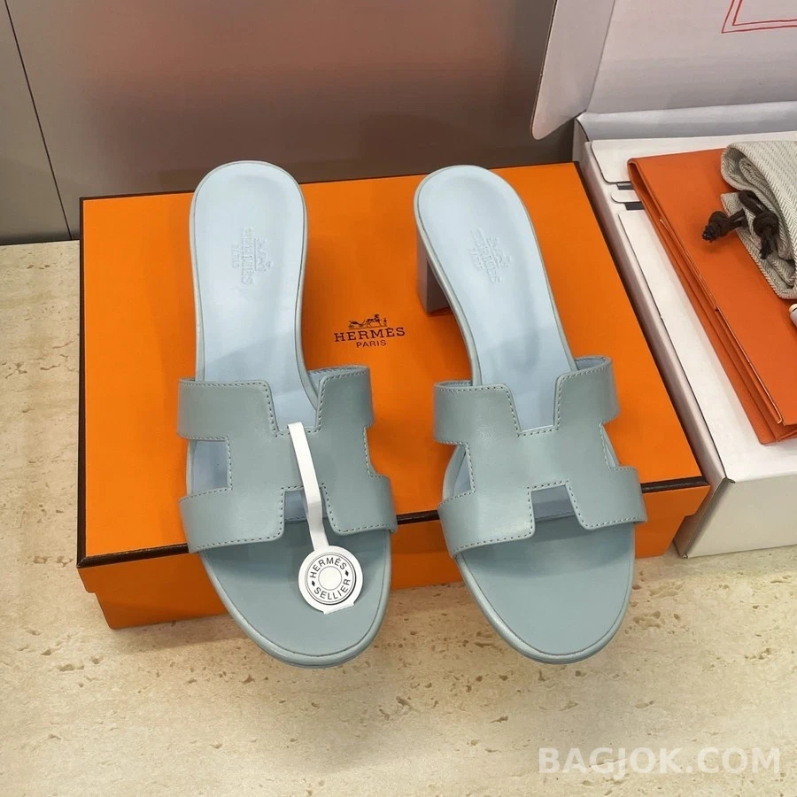 에르메스 에르메스 Oran H 로고 중굽 샌들 상세 이미지