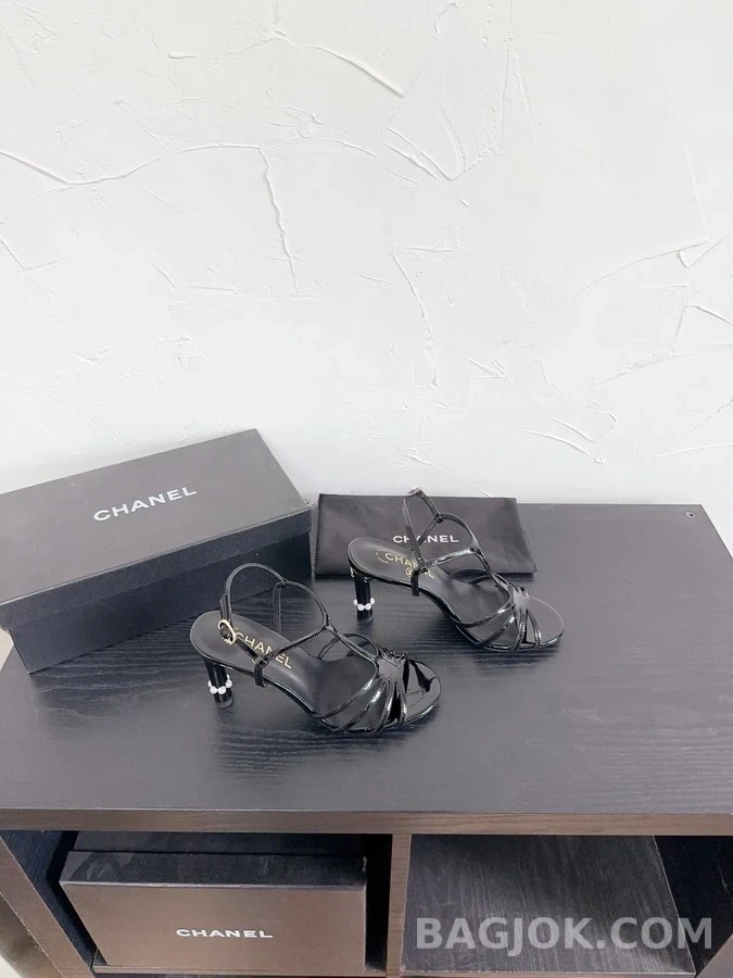 샤넬 샤넬 진주 힐 스트랩 샌들 상세 이미지