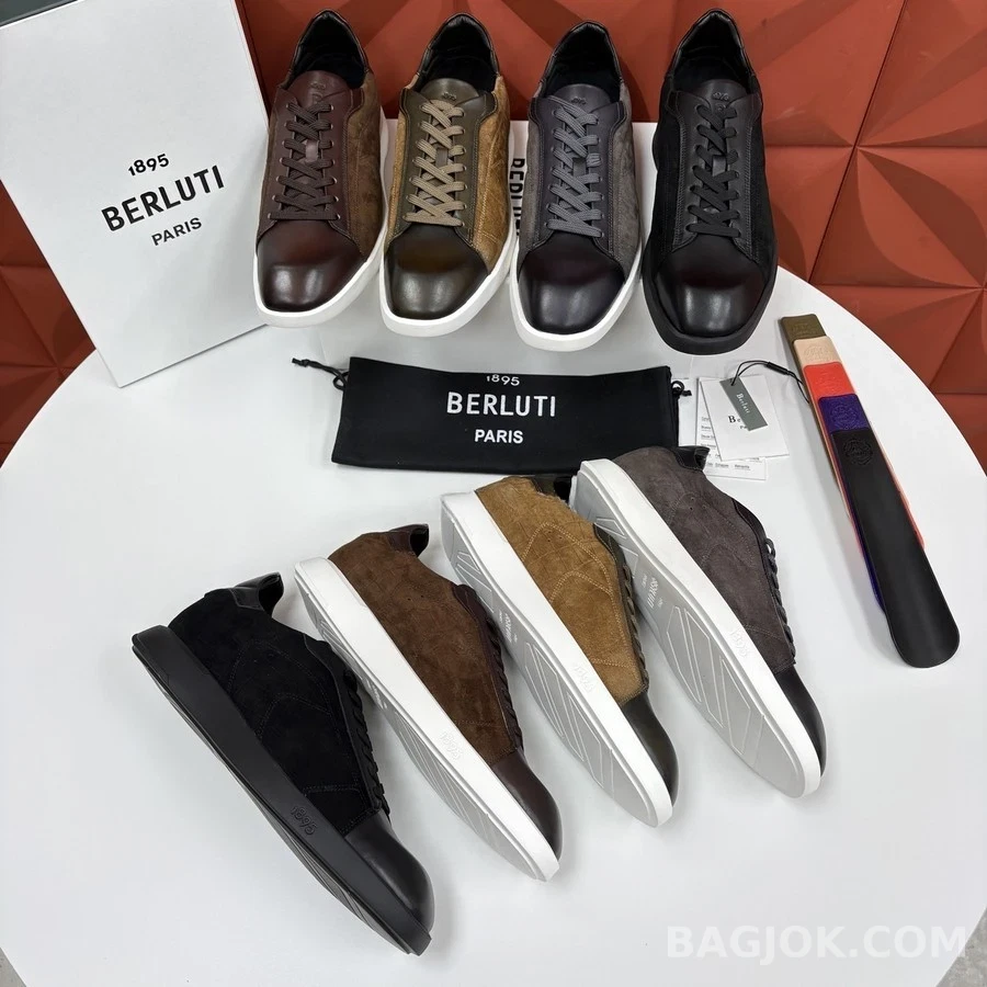  벨루티 스텔라 투톤 스웨이드 스니커즈 상세 이미지
