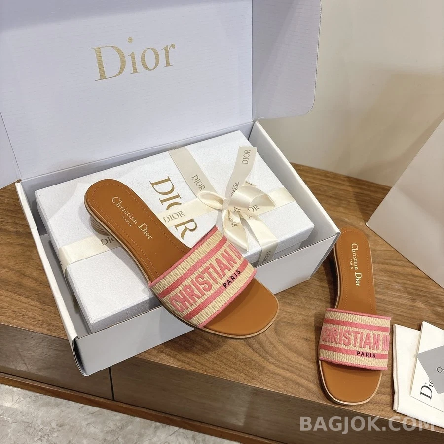 디올 디올 Dway 스트라이프 힐 샌들 상세 이미지