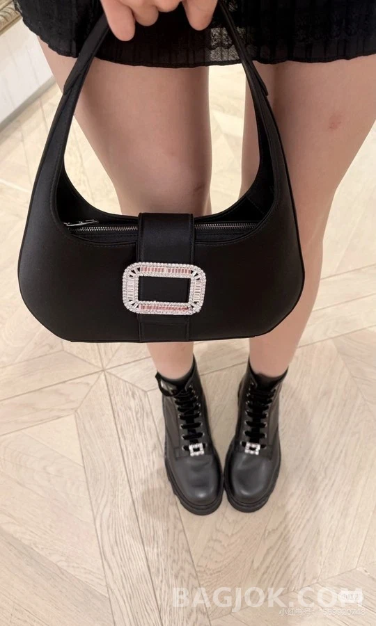  로저비비에 라인스톤 버클 마틴 부츠 상세 이미지