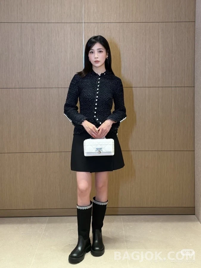 디올 디올 레터링 레이스 자수 부츠 상세 이미지