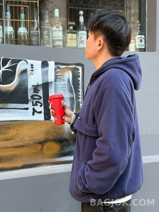 프라다 프라다 드로스트링 후드 집업 재킷 상세 이미지