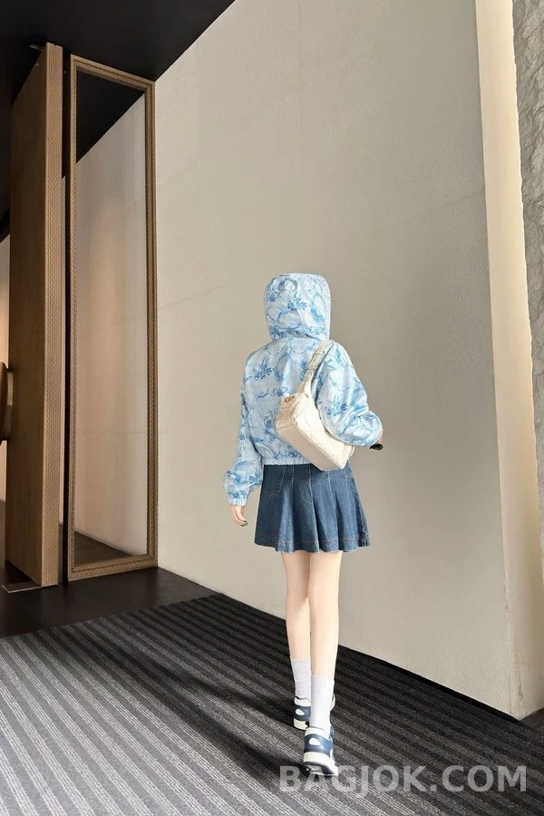 디올 디올 플라워 버드 프린트 양면 후드 집업 상세 이미지